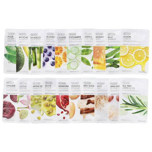 THE FACE SHOP Real Nature Mask Sheet (8 Types)