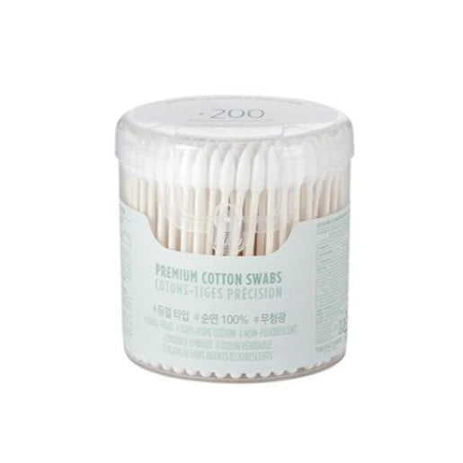 THE FACE SHOP Daily Beauty Tools Premium Cotton Swabs 200PCS