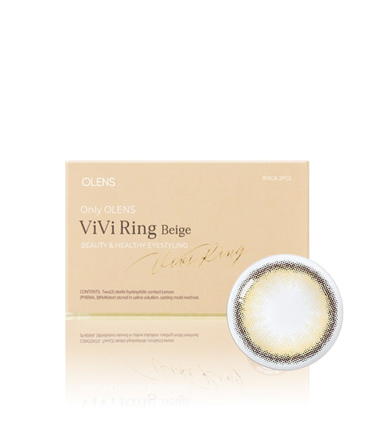 OLENS ViVi Ring Beige 0.00 (1Month,2 lenses/box)