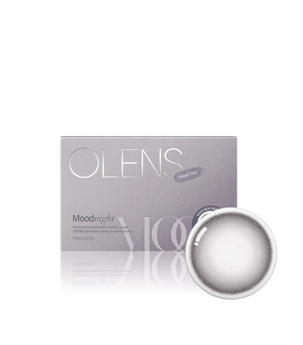 OLENS Mood Night Mood Gray 0.00 (1Month,2 lenses/box)
