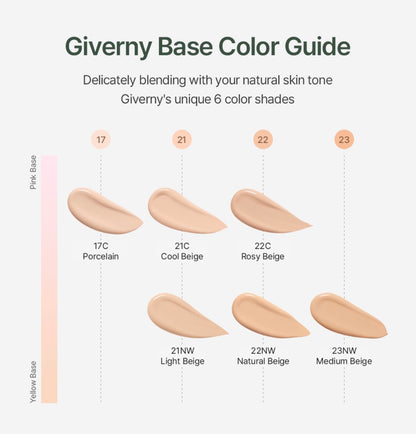 GIVERNY Milchak Cover Foundation 30ml 7 Shades