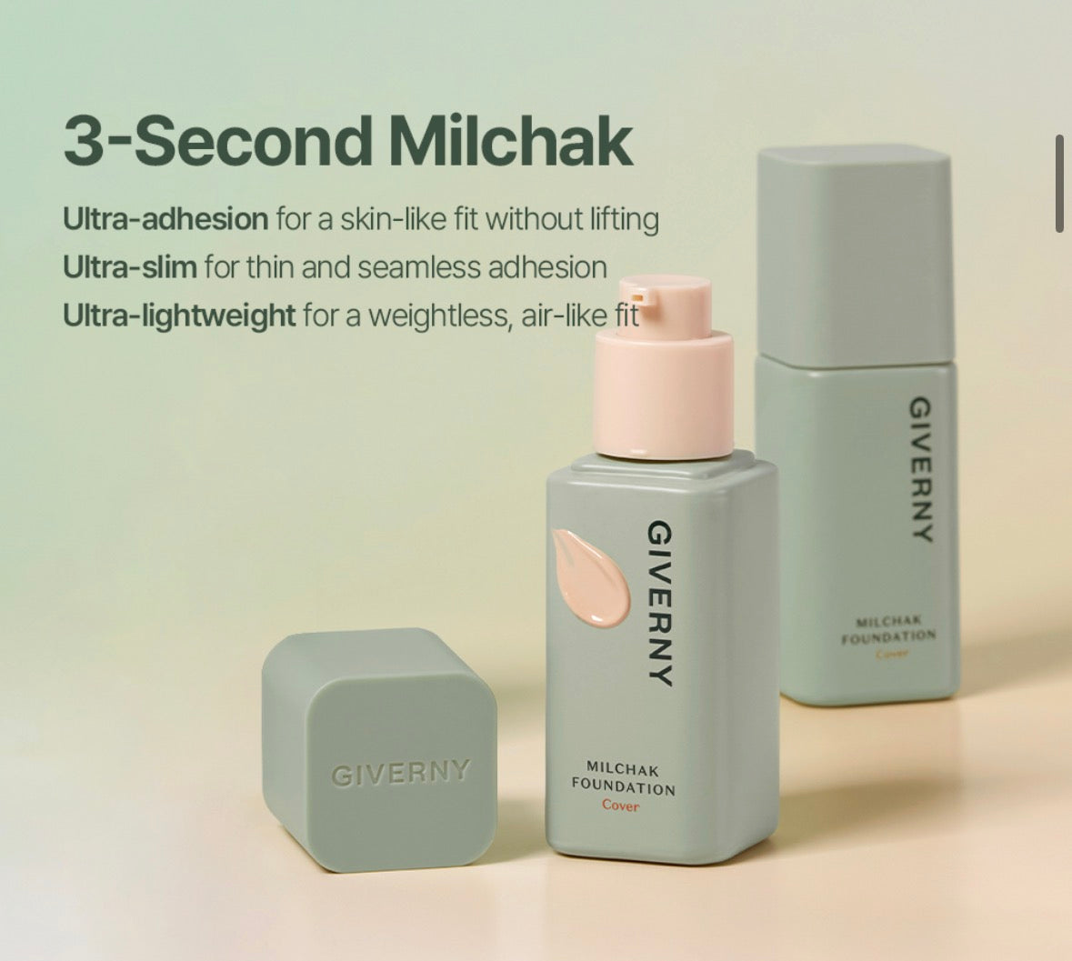 GIVERNY Milchak Cover Foundation 30ml 7 Shades