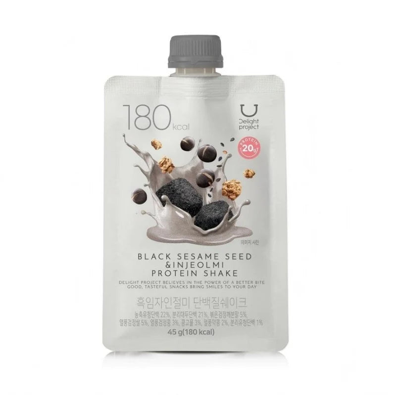 DELIGHT PROJECT Protein Shake 45g Black Sesame Seed & Injeolmi