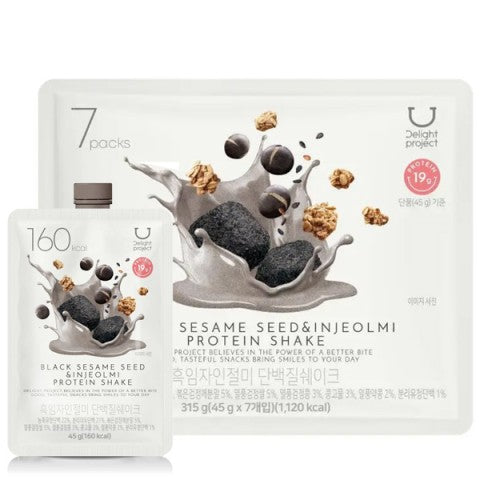DELIGHT PROJECT Protein Shake 45g Black Sesame Seed & Injeolmi