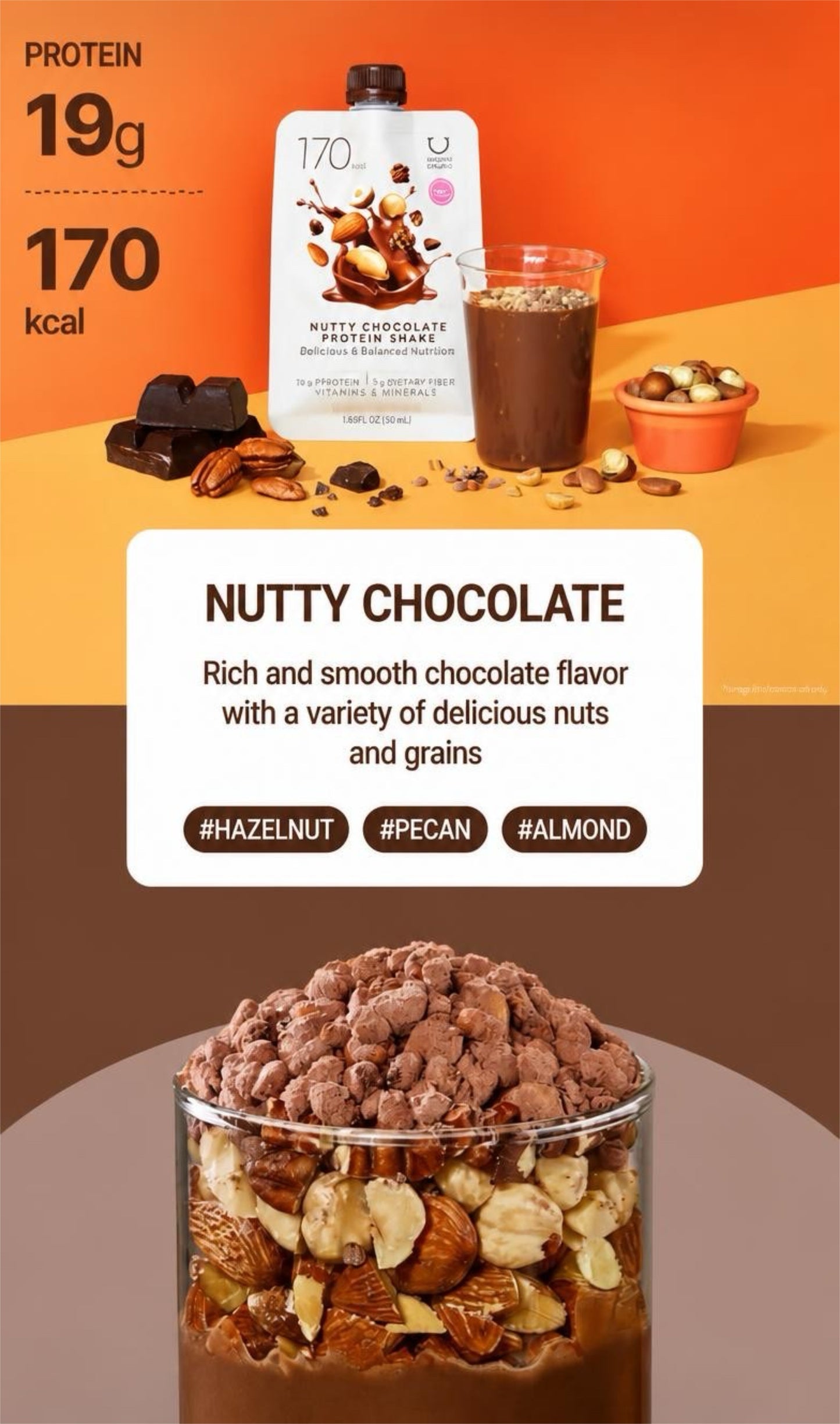 DELIGHT PROJECT Protein Shake 45g Nutty Chocolate