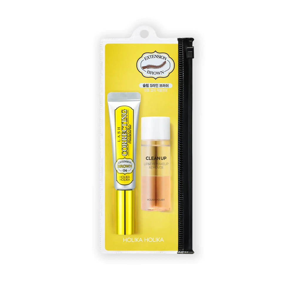 HOLIKA HOLIKA Lash Correcting Mascara #04Long Extension Brown (Special Gift: Remover)