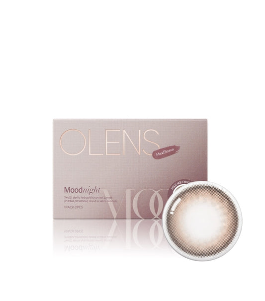 OLENS Mood Night Mood Brown 0.00 (1Month,2 lenses/box)