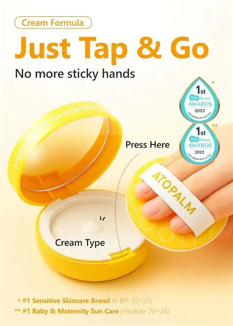 ATOPALM Tok Tok Facial Sun Pact SPF43 15g