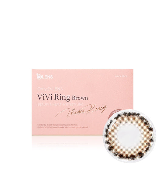 OLENS ViVi Ring Brown 0.00 (1Month,2 lenses/box)