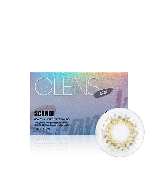 OLENS Scandi Gray 0.00 (1Month,2 lenses/box)