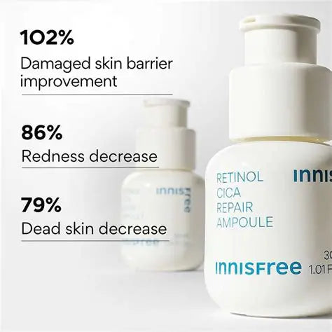 INNISFREE Retinol Cica Repair Ampoule 30ml+30ml (free gift keycap)