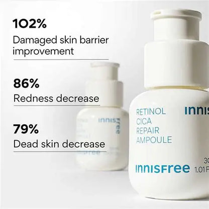 INNISFREE Retinol Cica Repair Ampoule 30ml+30ml (free gift keycap)
