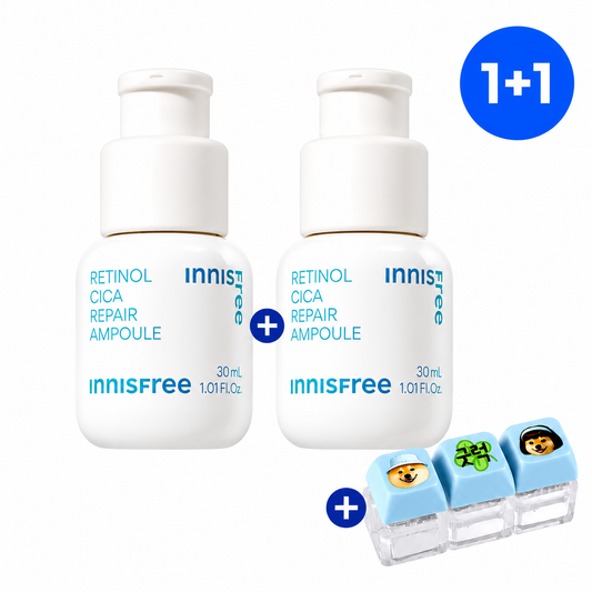 INNISFREE Retinol Cica Repair Ampoule 30ml+30ml (free gift keycap)
