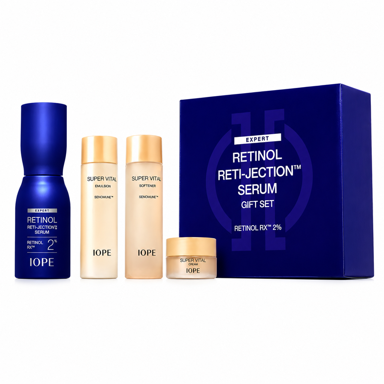 IOPE Expert Retinol RX 2% Reti-Jection Serum 50ml Special Gift Set