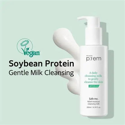 MAKE PREM Safe Me Relief Moisture Cleansing Milk 200ml
