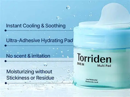 Torriden Dive In Low Molecular Hyaluronic Acid Multi Pad 80P
