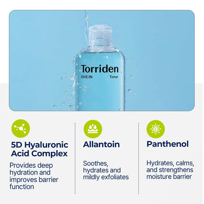 TORRIDEN Dive In Low Molecular Hyaluronic Acid Toner 300ml