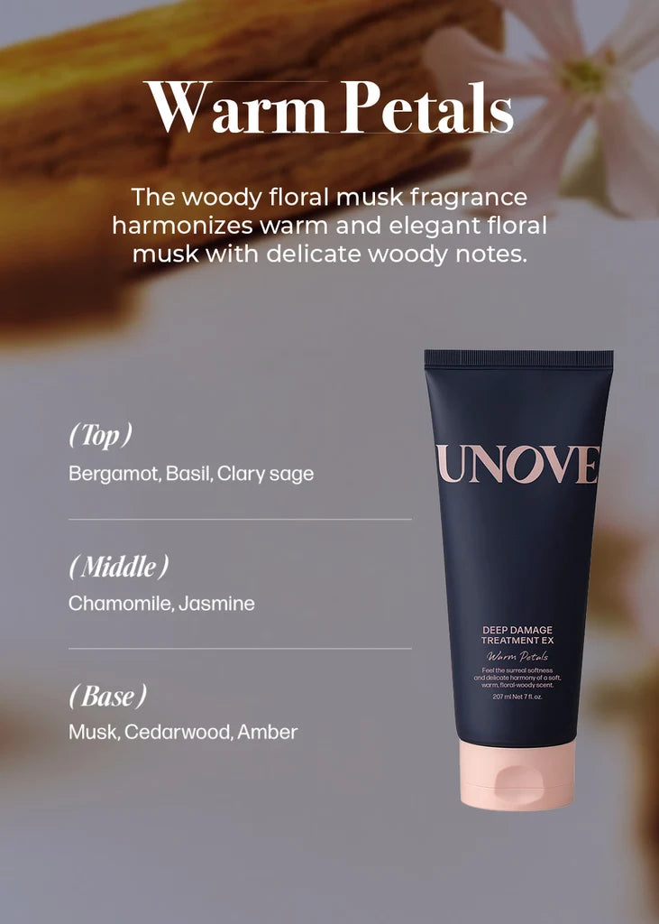 UNOVE Deep Damage Treatment EX Warm Petals 207ml